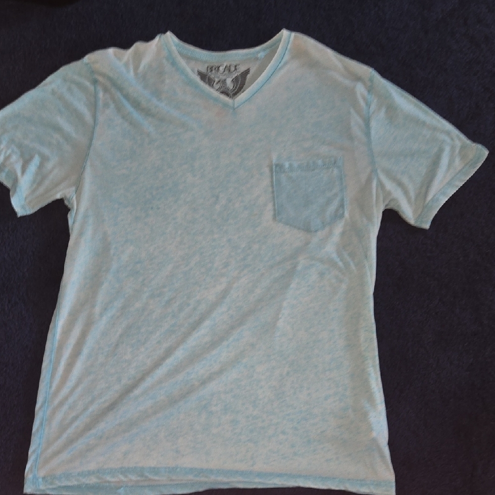 Lucky Brand Light Blue/turquoise Short Sleeve Tee